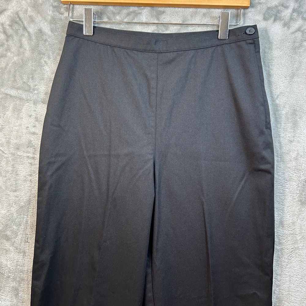 Liz Claiborne Liz Sport High Rise Black Trousers‎ Size 8 NWT Vintage 90s Stretch - Picture 2 of 14
